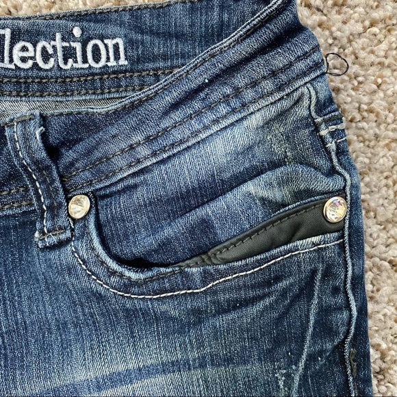 R&L Jeans Sz 7 Embellished rhinestone Pockets - Picture 3 of 14